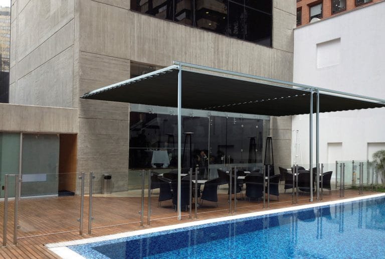 Palilleria ó Pergola Romana • Surambientes Cortinas y Persianas